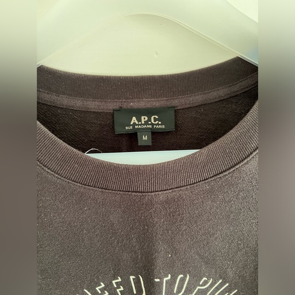 A.P.C. Rue Madame Paris Sweatshirt Jumper, Kanye West, Size M Medium - Picture 3 of 7